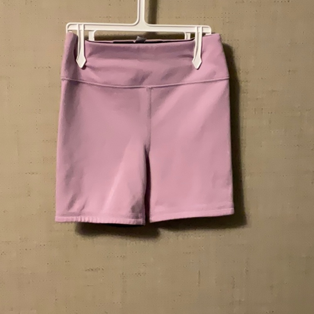 Purple High-Rise Athletic Shorts